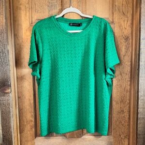 New York & Company Bubble-Texture Short Sleeve Top